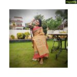 Rachitha Mahalakshmi Instagram – Lovely mornings 🥰🥰🥰🥰 
Saree love @cottonworld2020 😇😇😇😇
#supportwomenentrepreneurs🙋🏼💪🏻 
#supportsmallbusiness