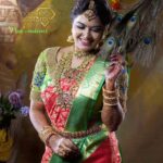 Rachitha Mahalakshmi Instagram - Happy Sunday.....😇😇😇😇😇 ❤️ 😇😇😇 : Muah @prink_beauty_gardenn_ 💄 : Blouse @trendievieracostume 😍😍😍 : Jewellery @chennai_jazz 💎 : Saree @grb_silks 🥻 : Flowers @reesribridalflowers 🌼🌸🏵️🌹 : Henna @zaira_mehendi 🤝 : Photography @mcg_studio8216 📸 : #supportwomenentrepreneurs🙋🏼💪🏻