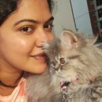 Rachitha Mahalakshmi Instagram - Happy Daughter's day..... My baby doll..... 😻🐾🐾 @siberian_whiskeygrey ❤️❤️❤️❤️ #paw love #petlover #daughtersday