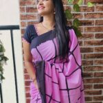 Rachitha Mahalakshmi Instagram - 😇😇😇😇😇😇😇 Lovely saree @branding_with_shakthi : https://www.instagram.com/branding_with_shakthi/ : https://www.facebook.com/brandingwithshakthi/ : #supportwomenentrepreneurs🙋🏼💪🏻