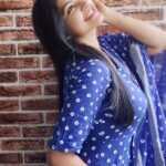 Rachitha Mahalakshmi Instagram - Tired yes.... but I do have goals...... 💪💪💪soooo just keep going..... 😇 Happy mornings 🌞 😇😇😇😇 : Lovely outfit @srisaicollections9 👈 💙💙💙 : #supportwomenentrepreneurs🙋🏼💪🏻