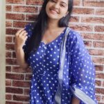 Rachitha Mahalakshmi Instagram - Tired yes.... but I do have goals...... 💪💪💪soooo just keep going..... 😇 Happy mornings 🌞 😇😇😇😇 : Lovely outfit @srisaicollections9 👈 💙💙💙 : #supportwomenentrepreneurs🙋🏼💪🏻