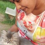 Rachitha Mahalakshmi Instagram - Happy Daughter's day..... My baby doll..... 😻🐾🐾 @siberian_whiskeygrey ❤️❤️❤️❤️ #paw love #petlover #daughtersday