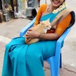 Rachitha Mahalakshmi Instagram - Happiness is wen a cat is sleeping on ur lap..... 🐱🐱🐱 Orae santosham tha..... 🐱🐾🐾😇😇😇😇 : All pets liking me.... 🤭😜 #petlover #pawlove