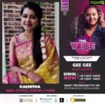 Rachitha Mahalakshmi Instagram - The voice stager... @gg_thevoiceartiste : Enroll nd let ur passion speak..... 😇😇😇😇😇😇😇😇😇😇