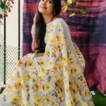 Rachitha Mahalakshmi Instagram - Well that's a lovely saree on a lovely Sunday morning 🥰🥰🥰 : #sareelove @dearunique_1 😇 🌻🌼🌸😇 : #supportwomenentrepreneurs🙋🏼💪🏻