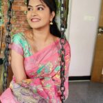 Rachitha Mahalakshmi Instagram - 🌟Talent will only bring you to d door... were as hardwork will take you to d peak..... 🌟 : #sareelove @fameblueboutique ❤️ : #supportwomenentrepreneurs🙋🏼💪🏻