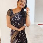 Rachitha Mahalakshmi Instagram – There r so many beautiful reasons to be happy just pick one…. 
Happy evenings…. 😇😇😇
Upcoming NINI 😇
:
#sareelove 🖤🖤🖤🖤 @_draperr_ 👈👈👈
:
#supportwomenentrepreneurs🙋🏼💪🏻