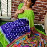 Rachitha Mahalakshmi Instagram - 🌟What we do today is what matters the most 🌟 Pleasant mornings 😇 : #sareelove @yaalaboutique : Customized blouse @as_ladies_stitch 😇😇😇😇😇