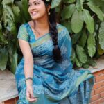 Rachitha Mahalakshmi Instagram - Be ur own reason to smile..... Blissful evening.... 😇😇😇😇😇 : #Sareelove @dearunique_1 ❤️❤️❤️❤️❤️ #supportwomenentrepreneurs🙋🏼💪🏻