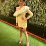 Ragini Dwivedi Instagram - Custom made @rudrakshdwivedi dress for the @indofrenchchamber gala dinner Thank you team @eliorindia for having me and such an amazing evening with the Indian and French delegates Shot by @ajaypratap_singh9 #indofrenchchamberofcommerce #raginidwivedi #elior Grand Mercure Gopalan Mall