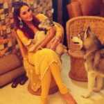 Ragini Dwivedi Instagram - Meri Duniya ❣️ #raginidwivedi #petlovers #mommybaby #petsofinstagram #mylife #mylove #posers #dogsofinstagram #dogsofinstaworld #dogslover #homeiswheretheheartis #zuesthehusky #instagood #instagram #instamood #instadaily #instalove