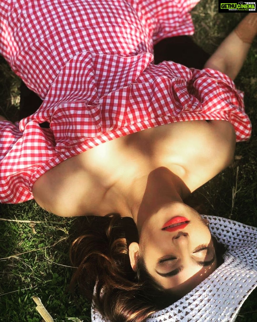Ragini Dwivedi Instagram - Soaking in some sunshine and the scent of summer on my skin β¦ π»ππΌ Shot by the fab @rudraksh_dwivedi #sunshinepictureoftheday #sunshinegirl #sunshinesmile #sunshinephotography #actressfashion #sandalwoodqueen #actresslifestyle #teluguactress #kannadaactress #actressgallery #sandalwoodstars #beautyofsandalwood #summer