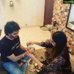 Ragini Dwivedi Instagram - Raksha Bandhan ❤️ Been a while since we did this so many emotions at once I love you more than the world and so proud to see u grow each day into an amazing and successful person 😘 Keep the strength and faith bhai always with you beside u behind you 👻🙇🏼‍♀️ #siblinglove #siblinggoals #brotherandsister #loveislove #familyfirst Home Sweet Home