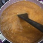 Ragini Dwivedi Instagram – #RDKITCHEN  MEIN  #BESANHALWA 👸
Two is to four ratio of Besan and Ghee roast till brown in low flame 
Four tablespoons of sugar in two glasses of water 
Stir and dissolve sugar completely 
Mix dry fruit in the besan mix and add the sugary water mix and stir slowly 
Keep stirring till the mixtures blend well and become a thick halwa 
Then eat it hot and yummy 😍🥰
#besanhalwarecipe #raginidwivedi #love #rdkitchen #karnataka #bengaluru #pride #homecooking #simplehomestyle Home Sweet Home