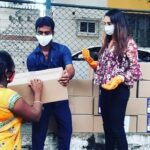 Ragini Dwivedi Instagram - RDWELFARE WITH COBBLERS ❤️ We the team of #rdwelfare are thrilled to help people in need and are so happy that we get inputs from all across to help truly in need 25 families who didn’t have food money or rations we’re helped today and I’m so proud ❤️ #helpeachother #socialworker #influencer #actor #friend #pride #love #rationkits #akshaypatra Bangalore, India