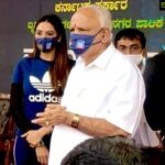 Ragini Dwivedi Instagram - #Maskathon for #MaskDay launching the mass awareness campaign as goodwill ambassador 🙏 by #BBMP @BSYBJP @BBMPCOMM @RAshokaBJP @anilkumble1074 @drashwathcn @Tejasvi_Surya Vidhan Sabha Banglore