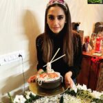 Ragini Dwivedi Instagram - The purpose of your life is to be happy 😃 Birthday baby obsessed with the cake and the tiara 👸 🐒 Bangalore, India