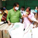 Ragini Dwivedi Instagram - Sandalwood stands by each other Supplies to the senior artists of Namma industry Thanking #Narayanswamy corporater With the film chamber to all come together for this and @rashoka_bjp Sir and Shruthi ma’am for being a part of the drive Happy to have been able to do this for my own people #helpingothersgethealthy #pride #sandalwood #socialresponsibility #bengaluru #supplies #rations Bangalore, India