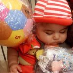 Ragini Nandwani Instagram - When my love sleeps while shopping 👶👶👶👶👶👶👶👶