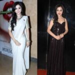 Ragini Nandwani Instagram - BLACK or WHITE? 🐼 #ragininandwani #throwback #throwbackthursday #saree #white #black #blackdress #collage #beautiful #smile #pretty #redcarpet #bollywood #movies #makeup #hair #dolledup #fashion #family #celebrity #instabeauty #love #bollywood #hollywood #actor #paparazzi #camera #mumbai #indianwear #traditional #contemporary