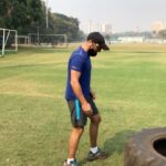 Rahul Bose Instagram - After nine and a half months new life is here! Celebrating the opening of the Bombay Gym in the time honoured tradition of flipping a tyre. Video taken by the magnificent @reddiv68 #onwardandupward #greenshoots #nowyoucanbaskinyourmask