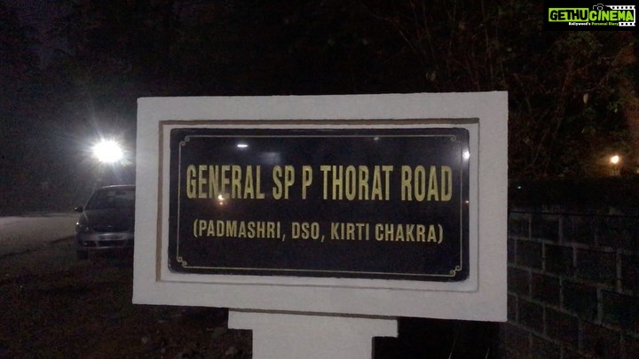 Rahul Bose Instagram - As kids during Ganesh and Diwali holidays we gleefully congregated in Kolhapur, blissfully unaware of the stature of our grandfather. That’s the road outside our ancestral house named after him. And that’s the house, in its pre-Diwali prettiness. #AncestralHome #Kolhapur #TheGeneralAndHisChildren