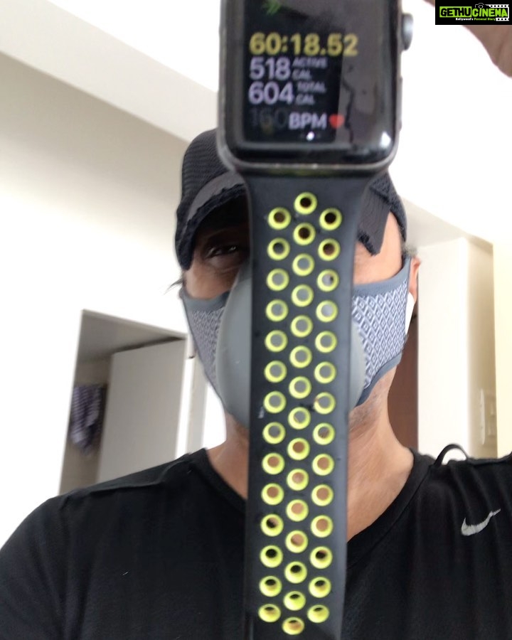 Rahul Bose Instagram - 130 floors (stair climbing - in case you thought I used the lift 22 times) Followed by... (swipe right) ...1050 sit-ups, 3k spot running, 100 press ups. 920 calories. #goodbyetoakilo #spaceisastateofmind #exercisewithimagination