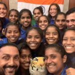 Rahul Bose Instagram - Delhi. 8pm today. Went to bid goodbye and wish our U18 Girls National Rugby Team the best of luck at the Regional Asian 7s tournament in Uzbekistan. Spirits are high and emotionally and physically the team is prepared. Thank you to our coaches, the legendary Naas Botha and Ludwiche Van Deventer, and all the support staff. All the best #TeamIndia ! 💪🏾🤞🏾🙏🏾 @rugbyindia