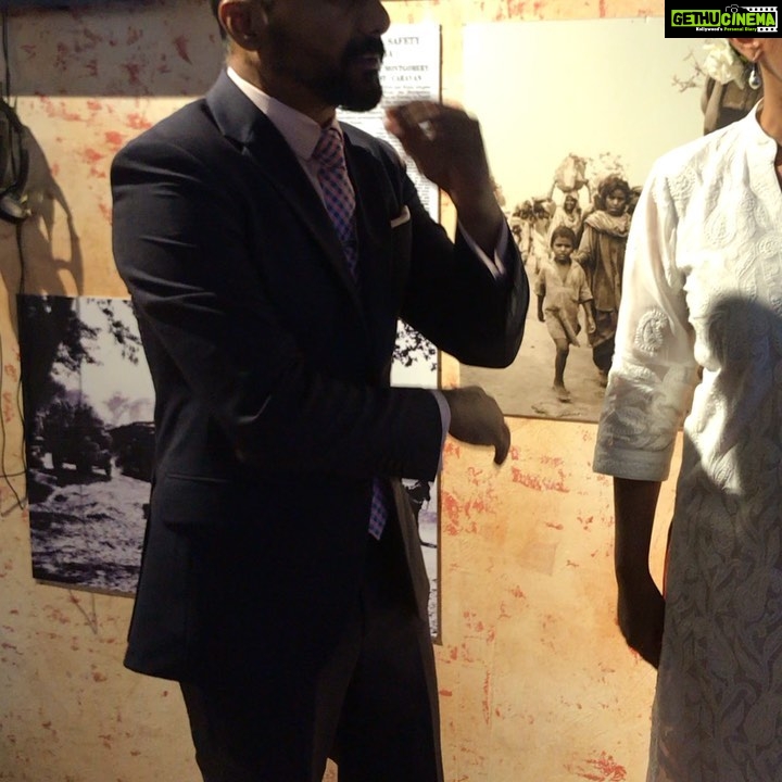Rahul Bose Instagram - A powerful experience @Partition museum in Amritsar yesterday with one of its creators, the remarkable #mallikaahluwalia Thoughfully compiled, beautifully designed, and finally, so moving. This should be on every traveller’s list. Thank you, Mallika, for your time, wisdom and grace, yesterday. #Amritsar #memorialisingourtragedies