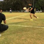 Rahul Bose Instagram – In this @rugbyworldcup year the team @cnnvision did a story on Indian rugby and decided to shoot me while I shot my foot and mouth off. @worldrugby @rugbyindia #gettingmykicks #wingingit #rugby #getintorugby