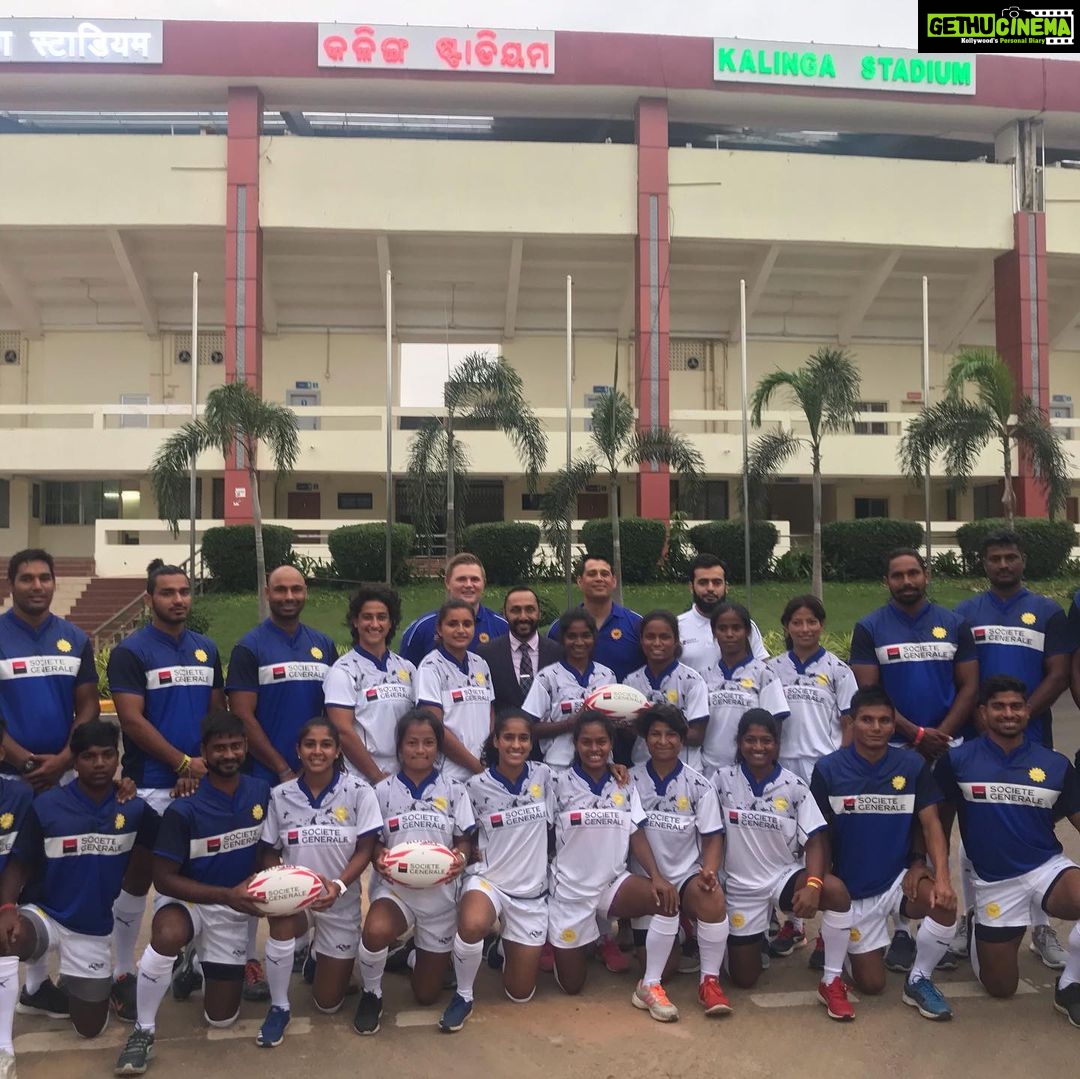 Rahul Bose Instagram - Always nostalgic to see players in the India jersey. In #Bhubaneshwar with the women’s and men’s national rugby teams as they prepare to fly out to Jakarta for the Asian Rugby 7s. You can spot the South African coaches way behind in the selfie, Ludwiche Van Deventer and Louis Boshoff. I think these are the best prepared teams we have sent out internationally. Good luck to them! Thank you @sports_odisha and #KIIT for all the support. @asiarugbylive @rugbyindia