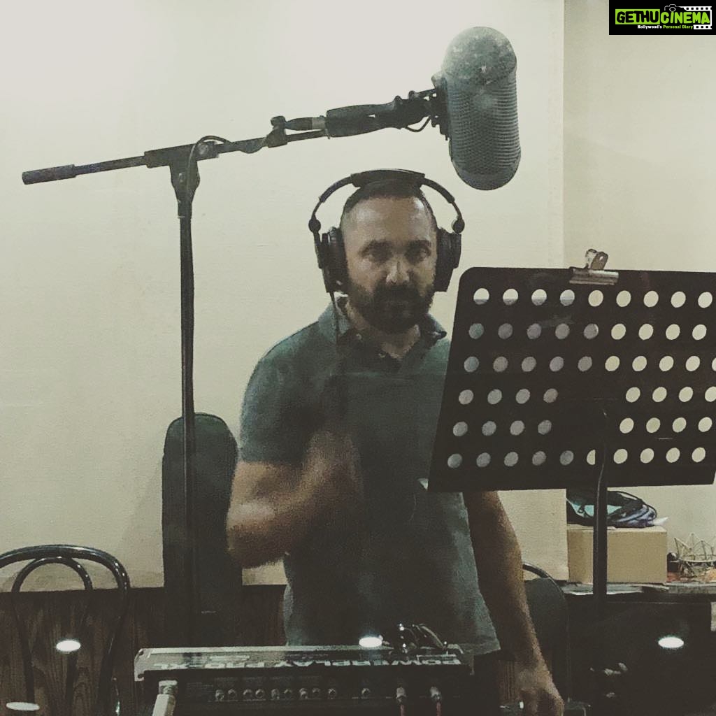 Rahul Bose Instagram - A career first : dubbing for a film I am not in. Made by a brilliant and many hued director and friend. Loved it. All pleasure, no responsibility! I have a suspicion this one is going to be a really, really good film. #lipsaresealed #filmmagic