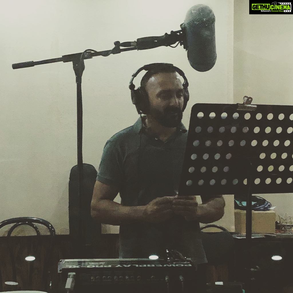 Rahul Bose Instagram - A career first : dubbing for a film I am not in. Made by a brilliant and many hued director and friend. Loved it. All pleasure, no responsibility! I have a suspicion this one is going to be a really, really good film. #lipsaresealed #filmmagic