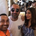 Rahul Bose Instagram - The surprise perks of being at @nehadhupia and @angadbedi beautiful Sunday brunch @olivemumbai Grand prize for all those who can identify which movie the three of us worked in together. Hint : the urge to have coffee together got a massive boost after this film. @ranvirshorey @sophiechoudry