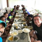 Rahul Bose Instagram - Lunch with the #IndianWomensUnder17 #rugby team and their coach @mikefriday09 who coaches the #usarugby #7s team Thank you to @olympicchannel for bringing Mike here! #youshouldseerugbyplayerseat #foodisfuel #loaduponthecarbs