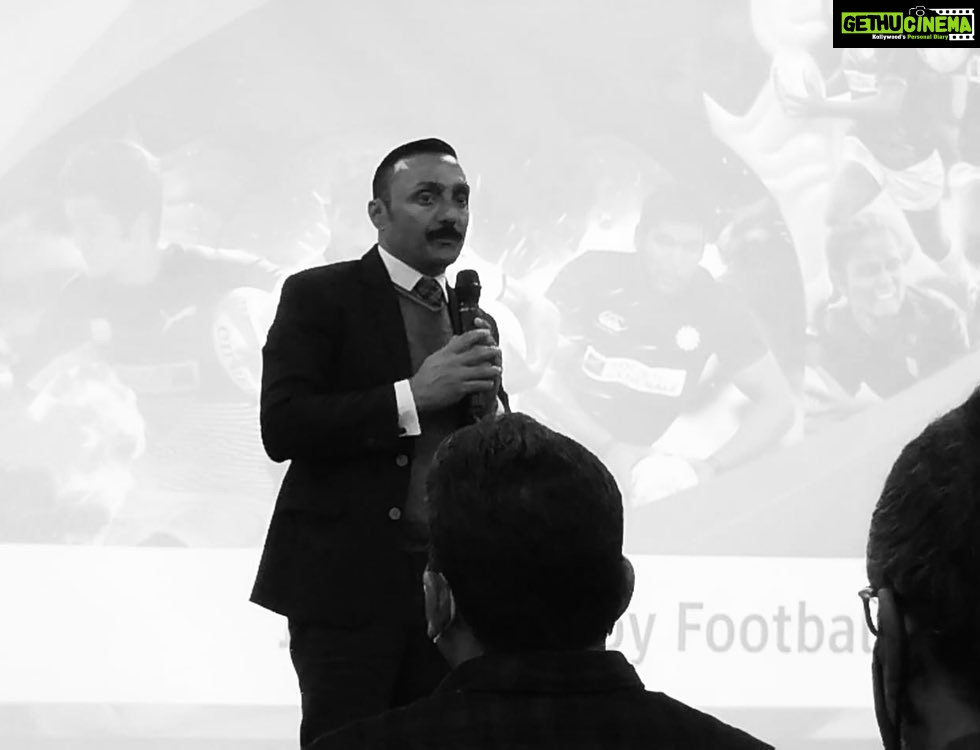 Rahul Bose Instagram - Thank you to all representatives of the states who attended the Rugby India Symposium for Excellence (RISE) held @kiituniversity in #Bhubaneswar . The future of Indian rugby rests on all your capable shoulders. (And thank you for patiently listening to my opening address!) Photographs courtesy Santanu Saikia from Assam. @rugbyindia