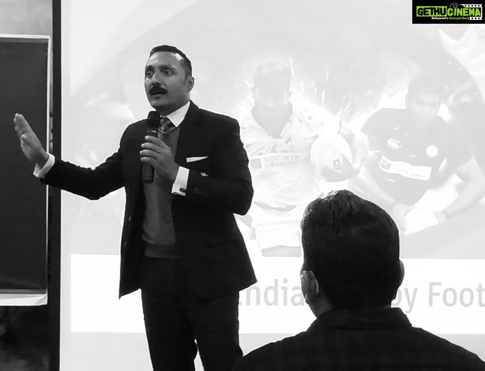Rahul Bose Instagram - Thank you to all representatives of the states who attended the Rugby India Symposium for Excellence (RISE) held @kiituniversity in #Bhubaneswar . The future of Indian rugby rests on all your capable shoulders. (And thank you for patiently listening to my opening address!) Photographs courtesy Santanu Saikia from Assam. @rugbyindia