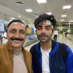 Rahul Bose Instagram - I mean, could you think of an odder couple. @aparshakti_khurana #BhopalAirport #filmtogether