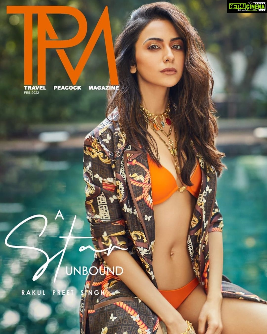 Rakul Preet Singh Instagram - Gracing the February cover of the @travelpeacockmagazine 💯 Had super fun shooting this cover!♥️ . . . . . Photographer - @arjun.mark Styling - @eshaamiin1 Makeup - @im__sal Hair - @aliyashaik28 All Jewellery - FSP Jewellery, @misho_designs Shoes - @stevemaddenindia Production - @studiolittledumpling Celebrity’s PR: @chadhameghna Wardrobe - @falgunishanepeacock @falgunipeacock @shanepeacock . . . . . #falgunishanepeacockindia #falgunishanepeacock #thepeacockmagazine #travelpeacockmagazine #falgunipeacock #shanepeacock #fsp #rakulpreetsingh #coverstar #digitalissue #february2022