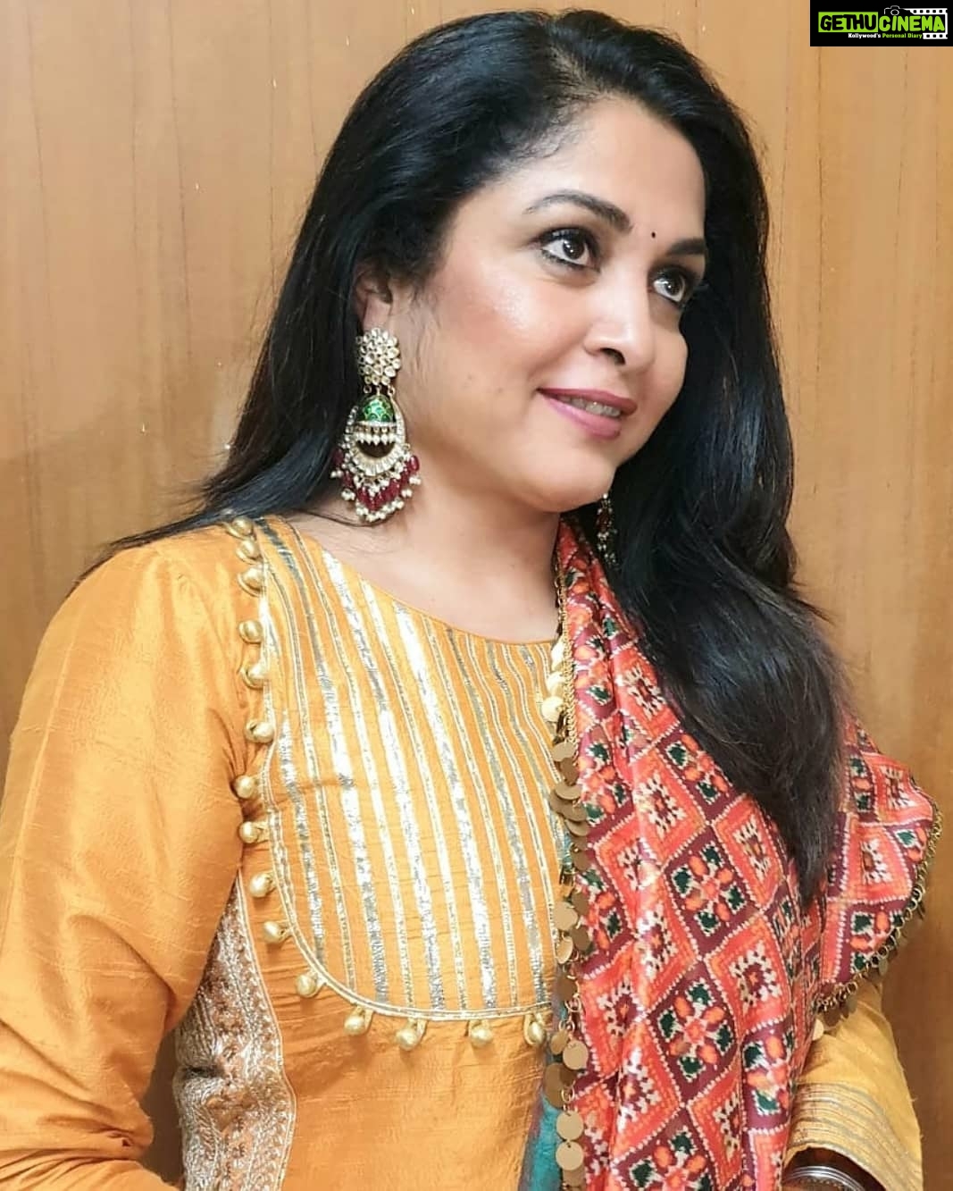 Ramya Krishnan Instagram - Wearing this lovely outfit and accessories by @talashahyderabad Curated by @anupellakuru