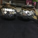 Ramya Pandian Instagram – Art from waste .. after eating tender coconut jelly used these pots and made vilakku for karthigai Dheepam..#happydheepam #artfromwaste #potpainting #potcraft😍😍💃🏻💃🏻