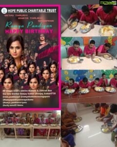 Ramya Pandian Instagram - Year on year, all the effort that goes into making this day special brings so much joy and warms my heart. What makes it even more special is the social and environmental impact that these efforts carry - the sapling planting drive and the food donation in this time of need. 

I am truly blessed to have an amazing set of well-wishers who go above and beyond, to radiate positivity, not just today but everyday. A big 'Thank you' for taking the time and for all the gestures - I'm counting my blessings.

Thank you my dear #gethufans ❤️

Birthday girl is very happy 💃🏻

#ramyapandian