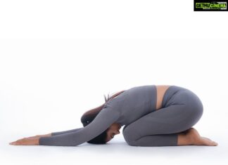 Ramya Pandian Instagram - "Just breathe" One thing which I learnt - poses which look easier are tough ones to do 😋 Photography @sanjaysooriya Make up @priyadharshini.makeupartist Hair stylist @nazia_hair_and_makeup Stylist @anupamasindhia #ramyapandian #internationalyogaday #yoga #yogaforlife