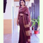 Ramya Pandian Instagram - Wearing Matka tissu sari from @dithi.studio for the grand launch of shopping mall at Nagapatnam Accessories @original_narayanapearls