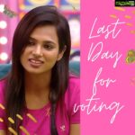 Ramya Pandian Instagram - Last day of voting for Ramya & for Big Boss S4! Lets make it count!