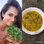 Ramya Pandian Instagram - "FARM TO FORK" 7 days after sowing green gram, got this fresh harvest of green gram keerai. Knowing that fresh homegrown vegetables change our lifestyle and our environment for the better, my happiness knows no bounds. #quarantinefarming #quarantinecooking Expert advice in farming by @aaranyaalli9