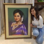 Ramya Pandian Instagram - Thank you @sia.gifts for the beautiful painting 😍❤ Thanks for your love time and efforts 🙏🏻 I love this Art work ❤ #ramyapandian