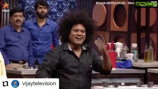 Ramya Pandian Instagram - #Repost @vijaytelevision • • • • • • #CookWithComali #VijayTV #VijayTelevision Costumes @cleo_clothings Accessories @original_narayanapearls