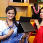 Ramya Pandian Instagram - @original_narayanapearls now at chrompet 🌟 Do visit the store for exciting new year collections💃 Congratulations @nani_thedesigner @sundari_designer PC @vivid_impressions__ Thanks for the beautiful saree @herowntrends Blouse by @sundari_designer From @label_ts_official MUA @layamakeupartistry #ramyapandian